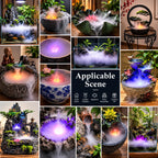 LED Halloween Fog Mist Maker with Color Changing Lights
