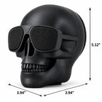 Skull Design Bluetooth Speaker with FM and TF Card Slot