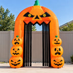 9.5FT Halloween Pumpkin Arch Inflatable with LED Lights