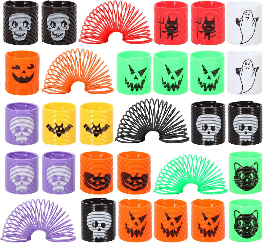 36 Pack Halloween Mini Coil Spring Toys