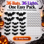 36 Pack Halloween Bats Wall Decor Halloween Decorations Indoor