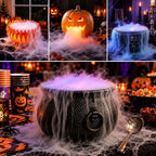 LED Halloween Fog Mist Maker with Color Changing Lights