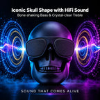 Skull Design Bluetooth Speaker with FM and TF Card Slot