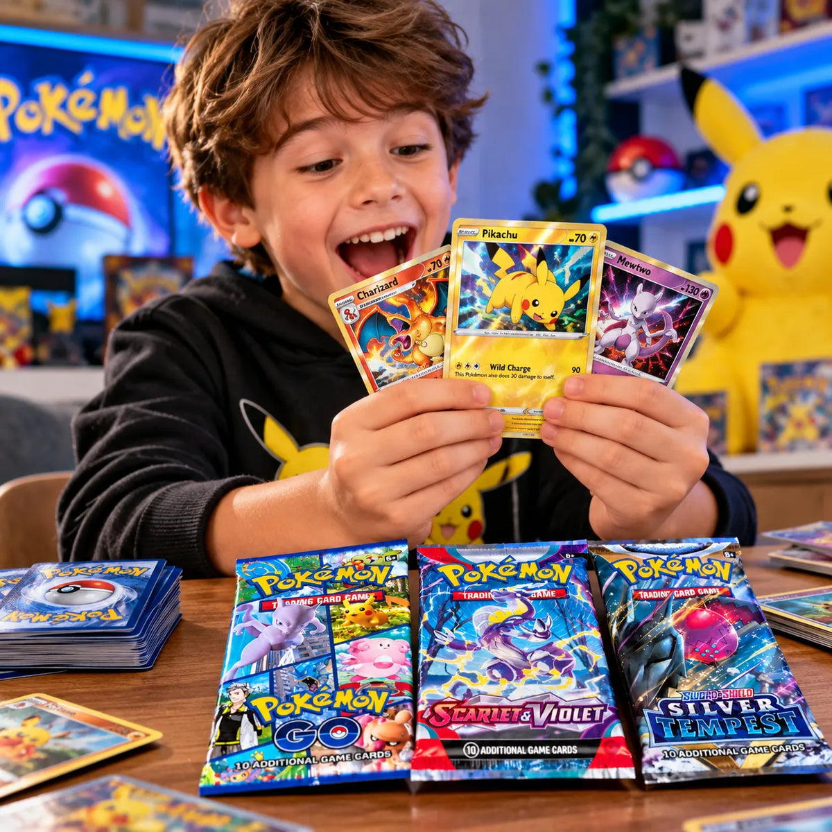 Pokemon TCG 3 Booster Pack Bundle with Holofoil Promo Card