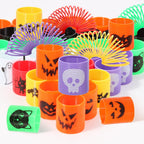 36PCS Halloween Coil Springs for Kids - Assorted Halloween Theme Pattern and Colors, Halloween Toys Party Favors Halloween Treat Bags Gifts