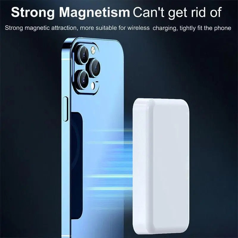 5000Mah Magnetic Power Bank, Wireless Portable Charger for Iphone 12-17 Series, Compatible with Magsafe Cases,Sohochic