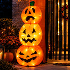 9.5FT Halloween Pumpkin Arch Inflatable with LED Lights