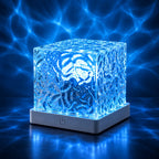 Dynamic Water Ripple LED Night Light with 16 Colors and Remote Control