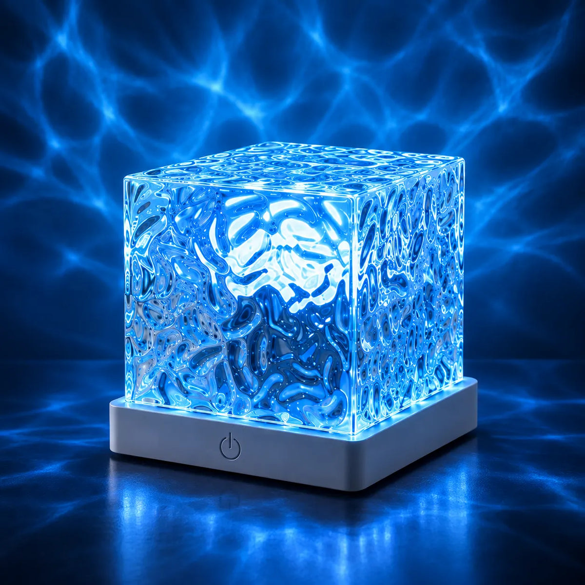Dynamic Water Ripple LED Night Light with 16 Colors and Remote Control