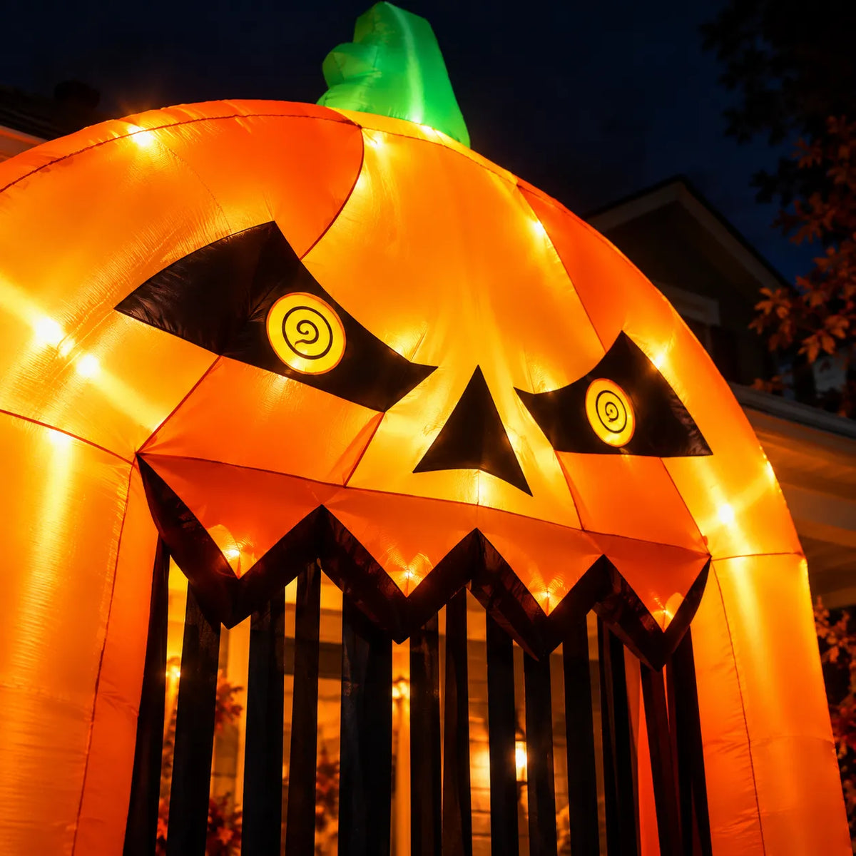 9.5FT Halloween Pumpkin Arch Inflatable with LED Lights