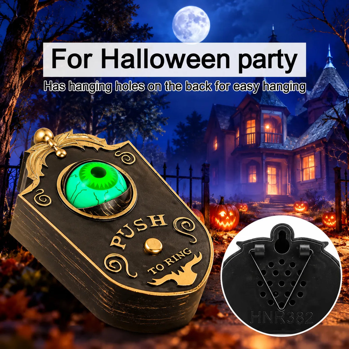 Halloween Eyeball Doorbell with Sound Effects