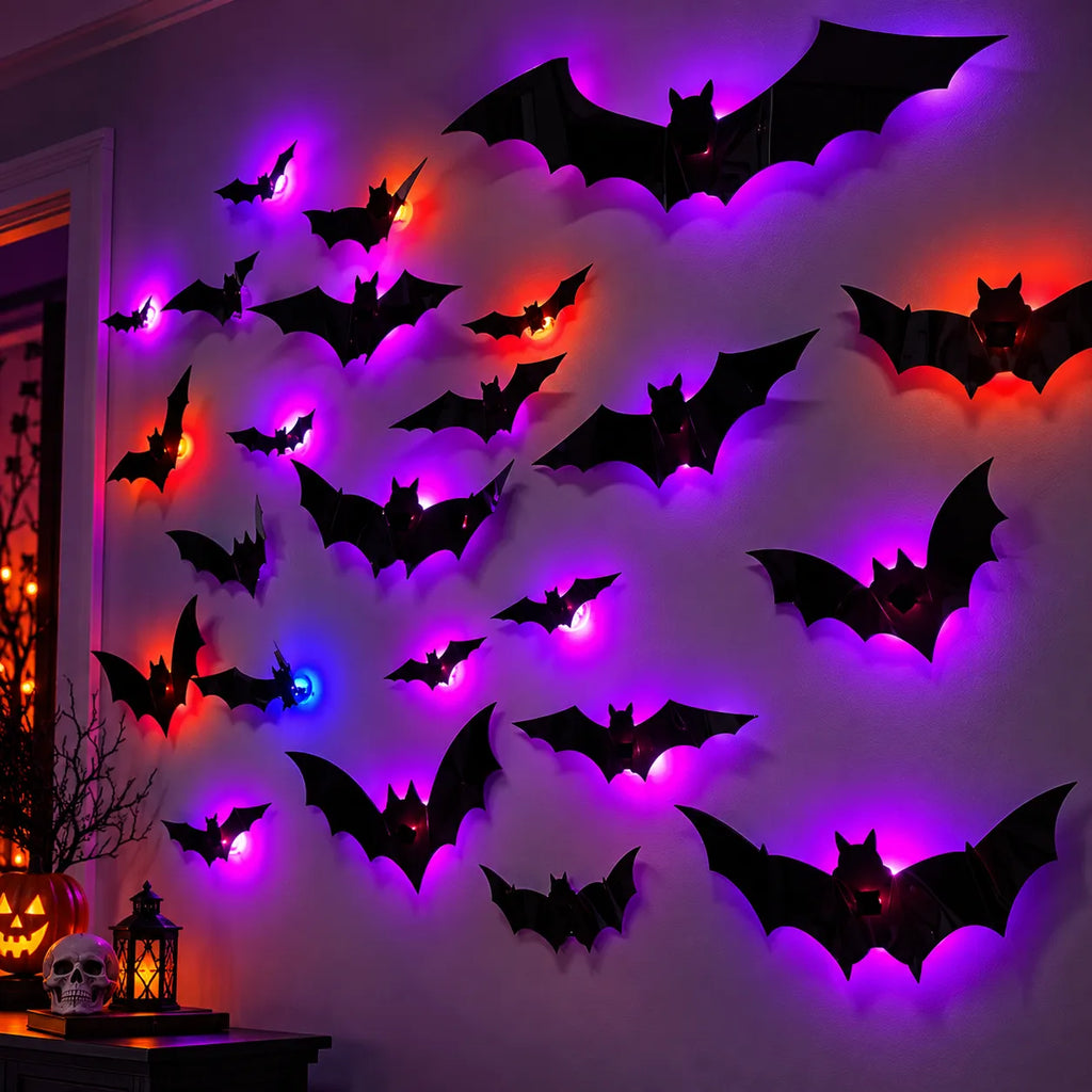 36 Pack Halloween Bats Wall Decor Halloween Decorations Indoor