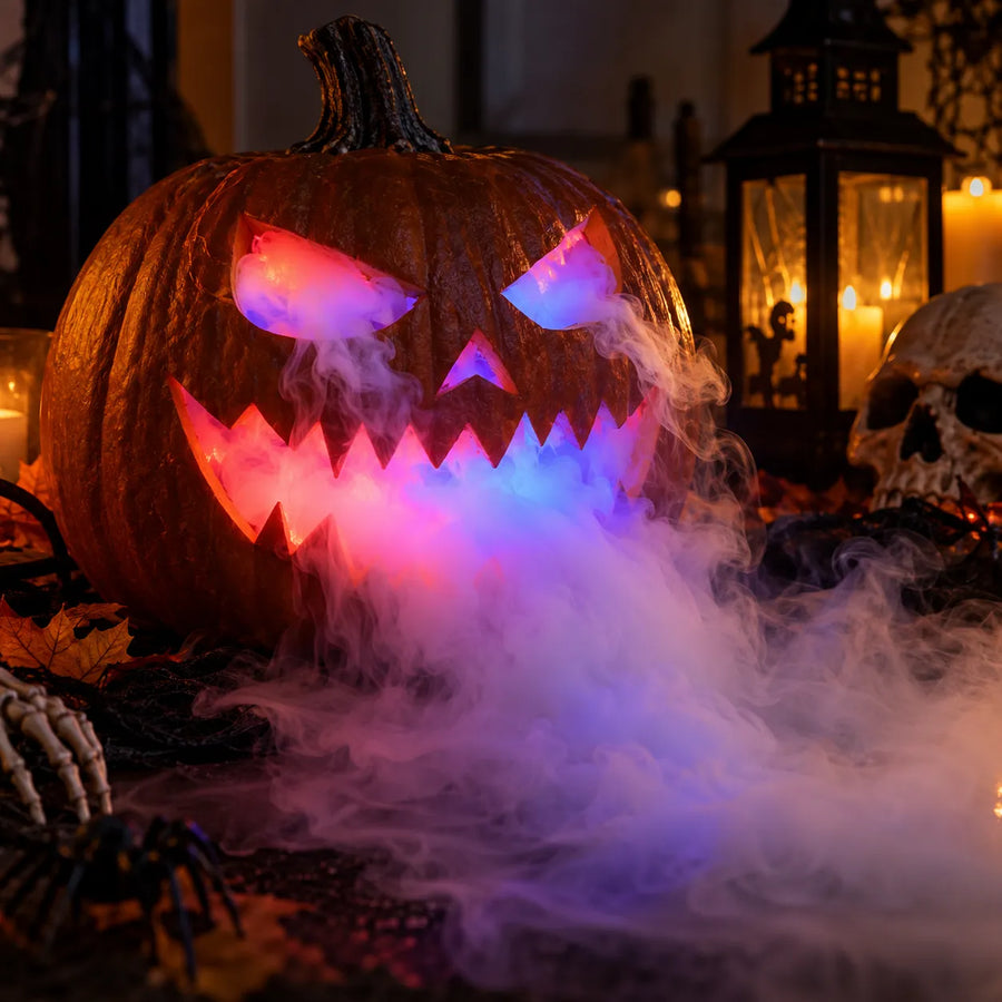 LED Halloween Fog Mist Maker with Color Changing Lights