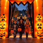 9.5FT Halloween Pumpkin Arch Inflatable with LED Lights