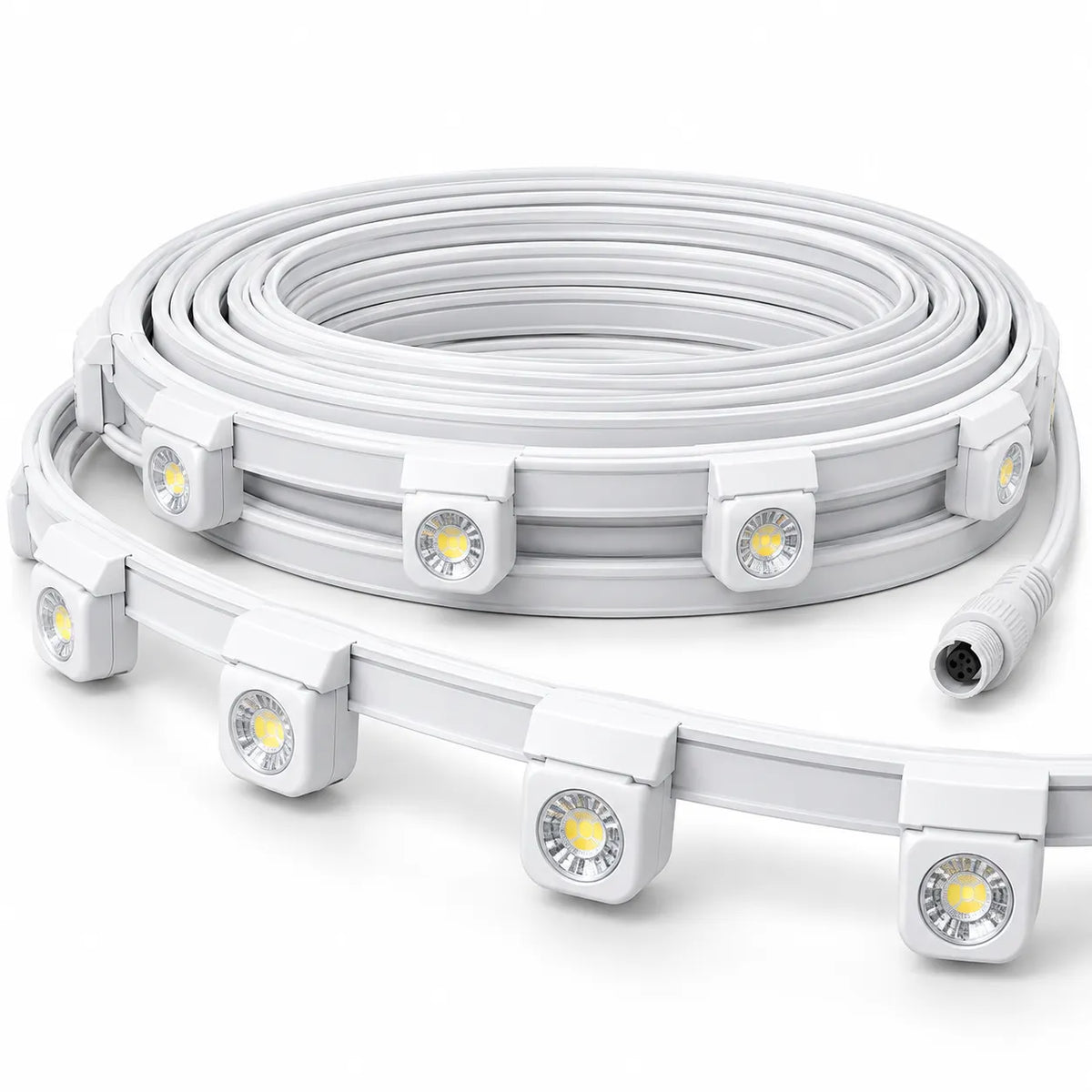 150FT Permanent Outdoor Lights Smart RGB Eave Lights with App and Voice Control
