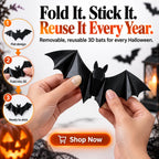 36 Pack Halloween Bats Wall Decor Halloween Decorations Indoor