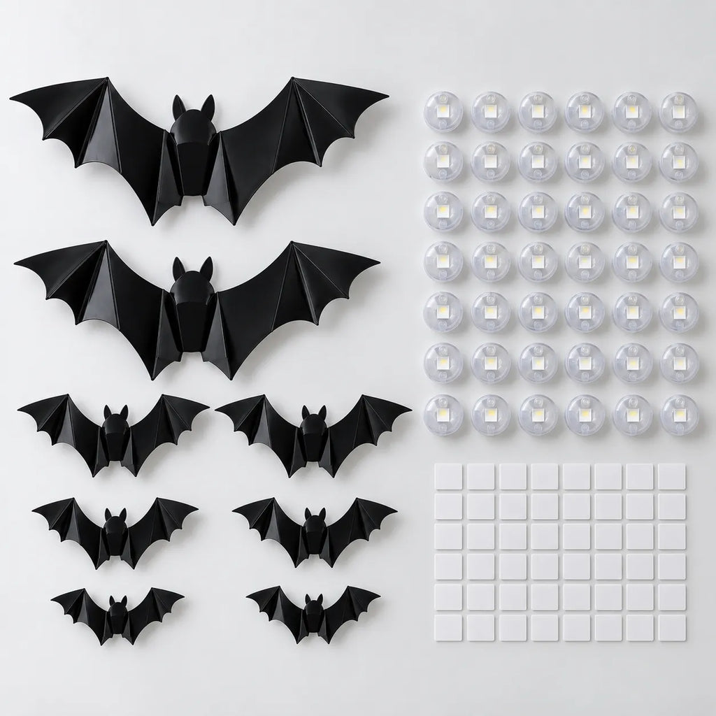36 Pack Halloween Bats Wall Decor Halloween Decorations Indoor