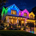 150FT Permanent Outdoor Lights Smart RGB Eave Lights with App and Voice Control