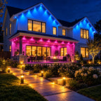150FT Permanent Outdoor Lights Smart RGB Eave Lights with App and Voice Control