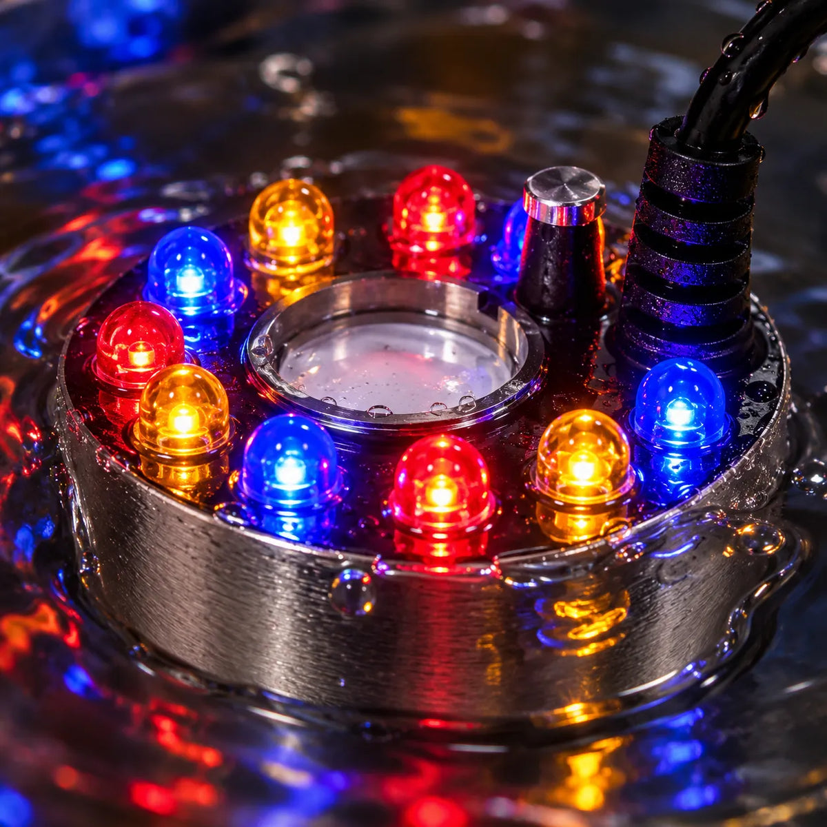 LED Halloween Fog Mist Maker with Color Changing Lights