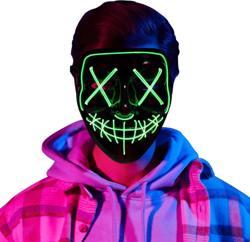 LED Voice Activated Purge Style Halloween Mask