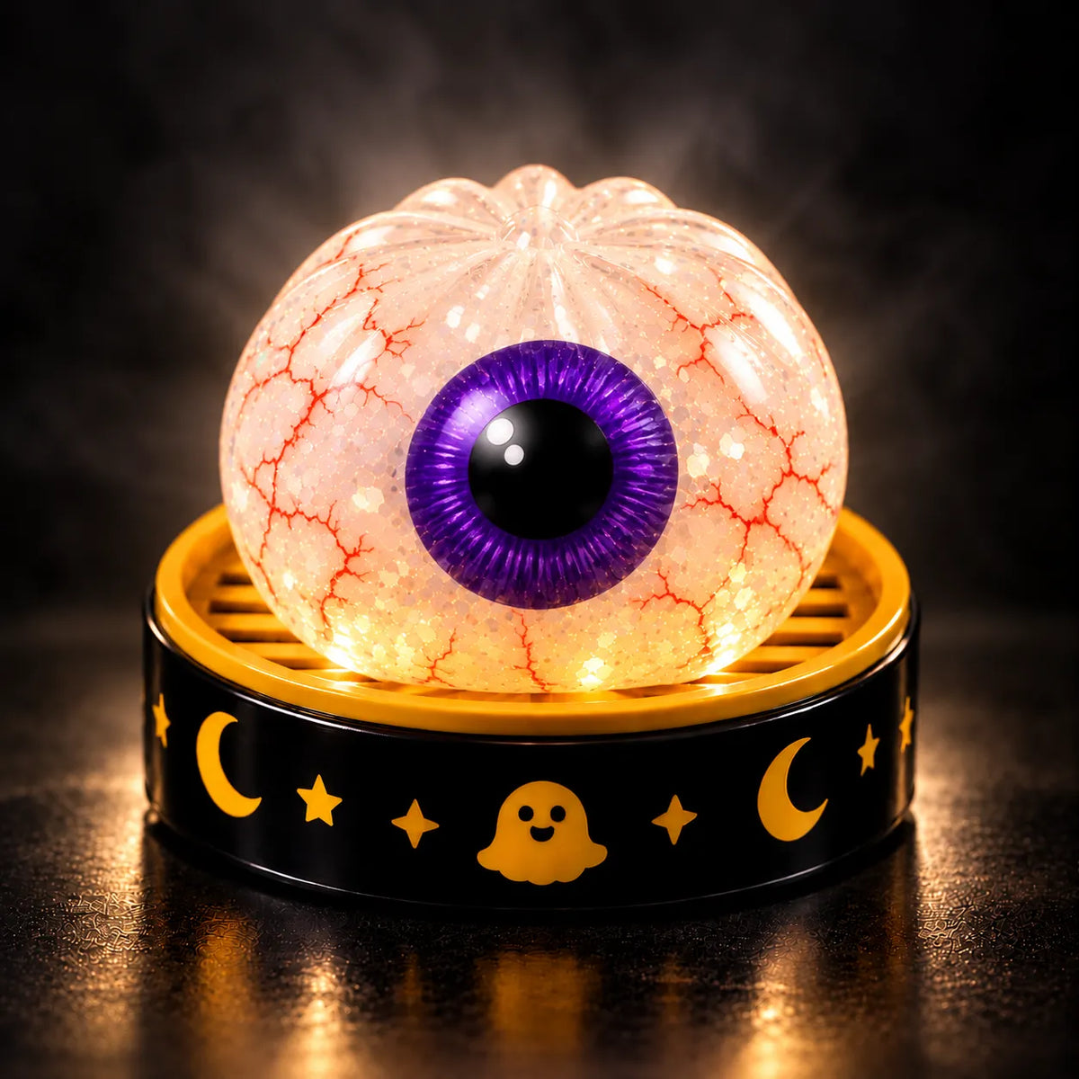 Glitter Glow Dumpling Squishy Blind Box with 5 Halloween Designs