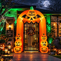9.5FT Halloween Pumpkin Arch Inflatable with LED Lights