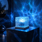 Dynamic Water Ripple LED Night Light with 16 Colors and Remote Control