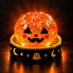 Glitter Glow Dumpling Squishy Blind Box with 5 Halloween Designs