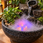 LED Halloween Fog Mist Maker with Color Changing Lights