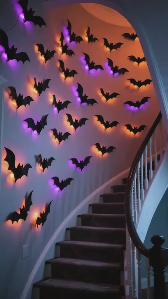 36 Pack Halloween Bats Wall Decor Halloween Decorations Indoor